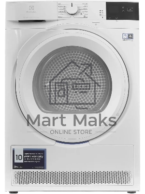 Сушильная машина Electrolux EW7D283VE белый, 8 кг, сушка - конденсационная (тепловой насос), программ - 13, 59.6 x 85 x 63.8 см (пан.англ.)