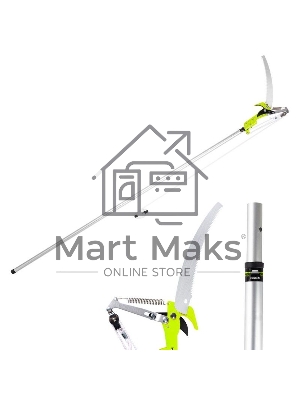 Выдвижная шестопильная пила и секатор Deli DL580512, 4 шкива, сталь SK5, длина лезвия 290 мм, телескопическая рукоятка