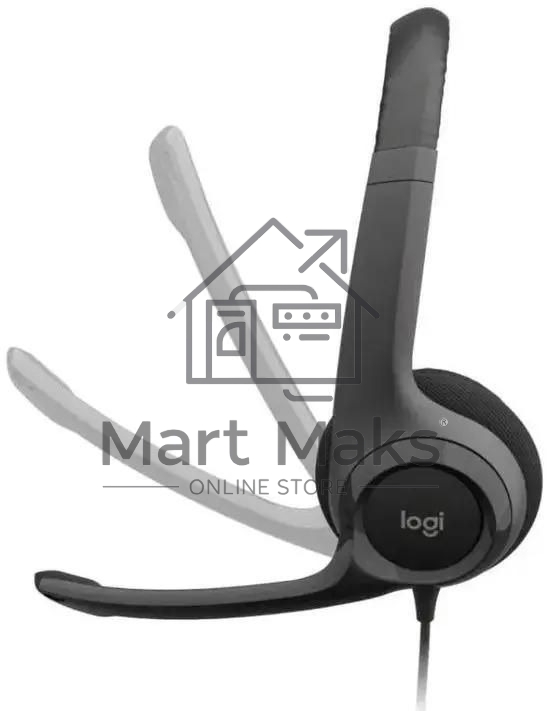 Гарнитура проводная Logitech Headset H390 USB черный