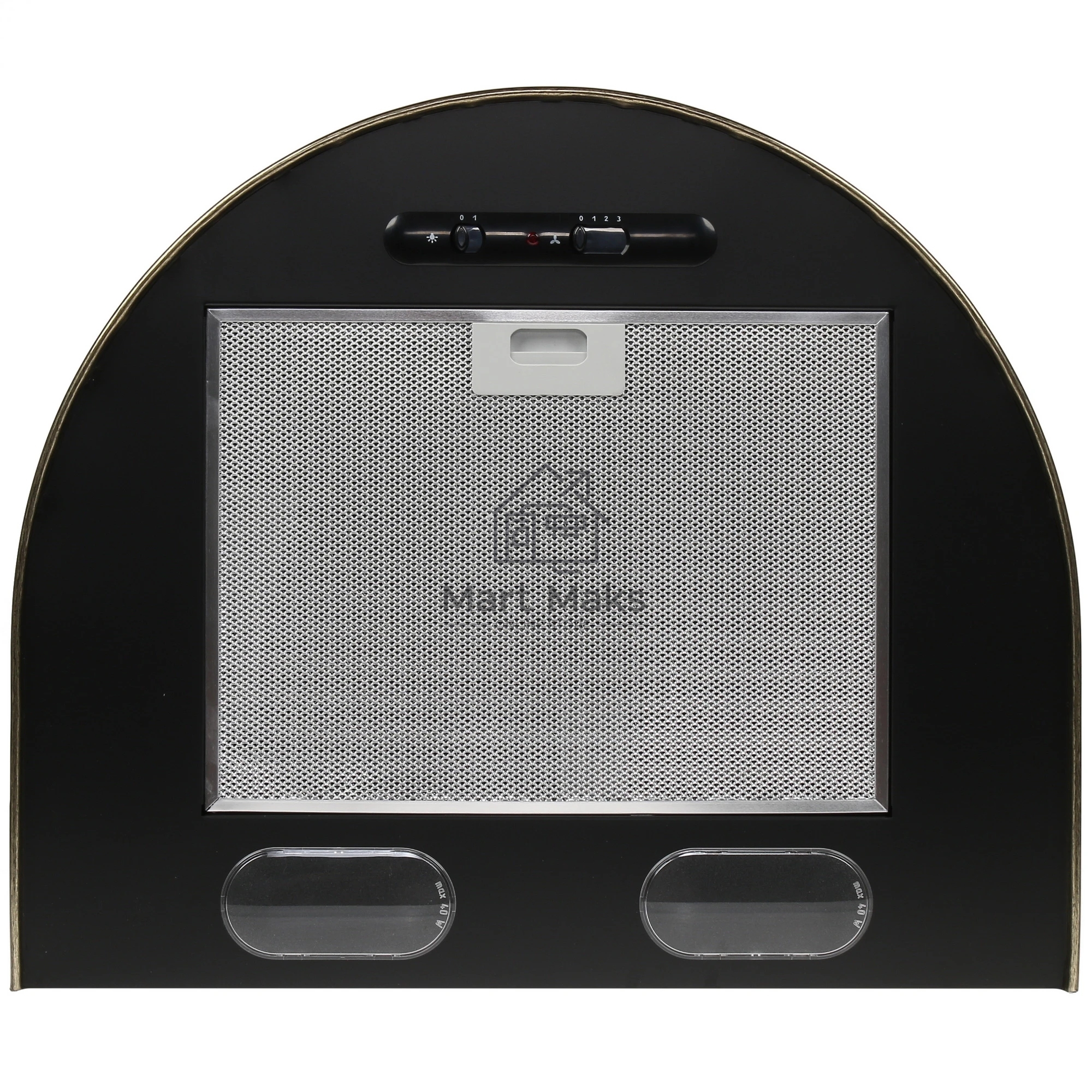 Вытяжка каминная Elikor Эпсилон 60П-430-П3Л черный/золотистый, 60 см, 430 куб. м/ч, 54 дБ