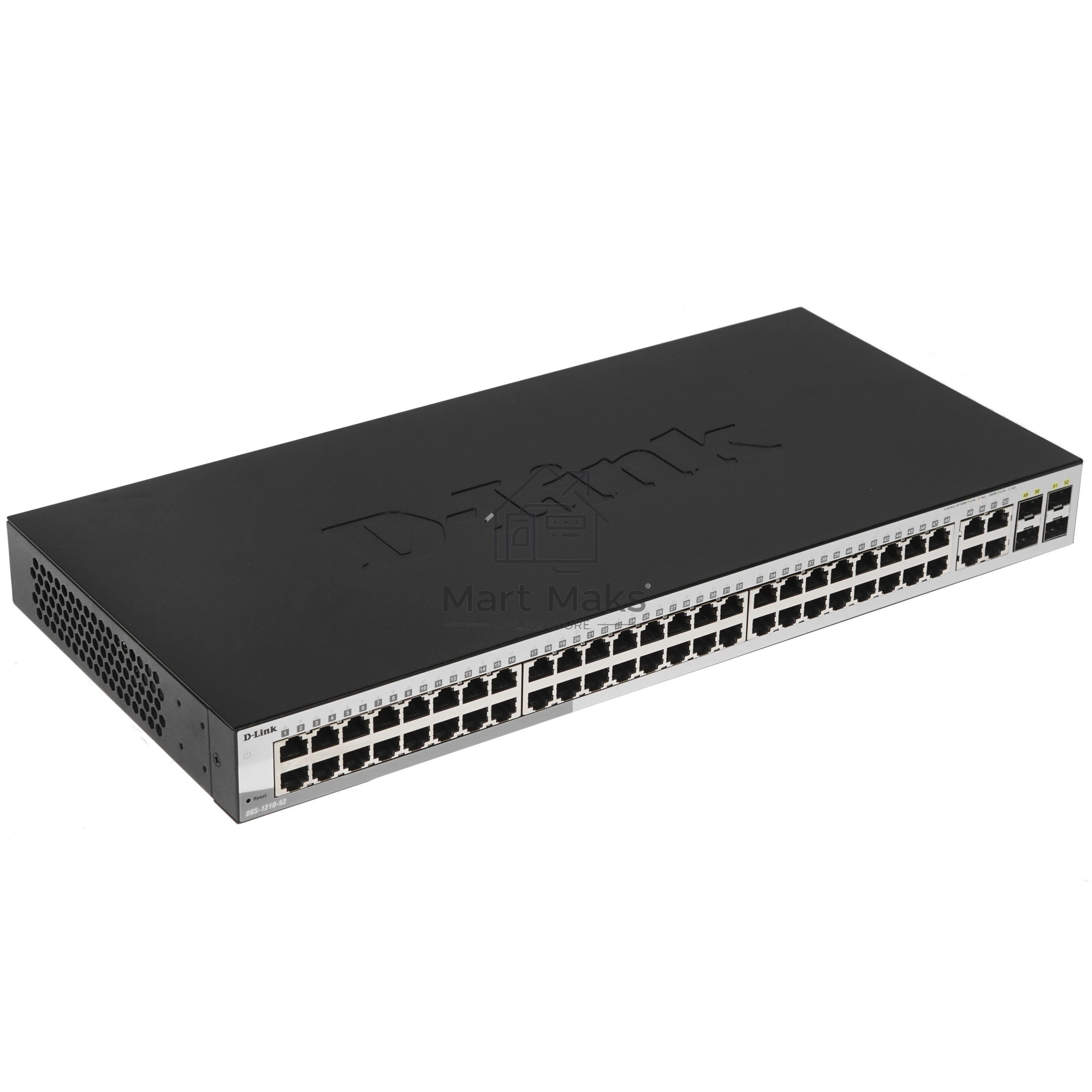 Коммутатор D-Link DGS-1210-52/F1A, 48×1 Гбит/с + 4×1 Гбит/с SFP, управляемый