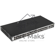 Коммутатор D-Link DGS-1210-52/F1A, 48×1 Гбит/с + 4×1 Гбит/с SFP, управляемый