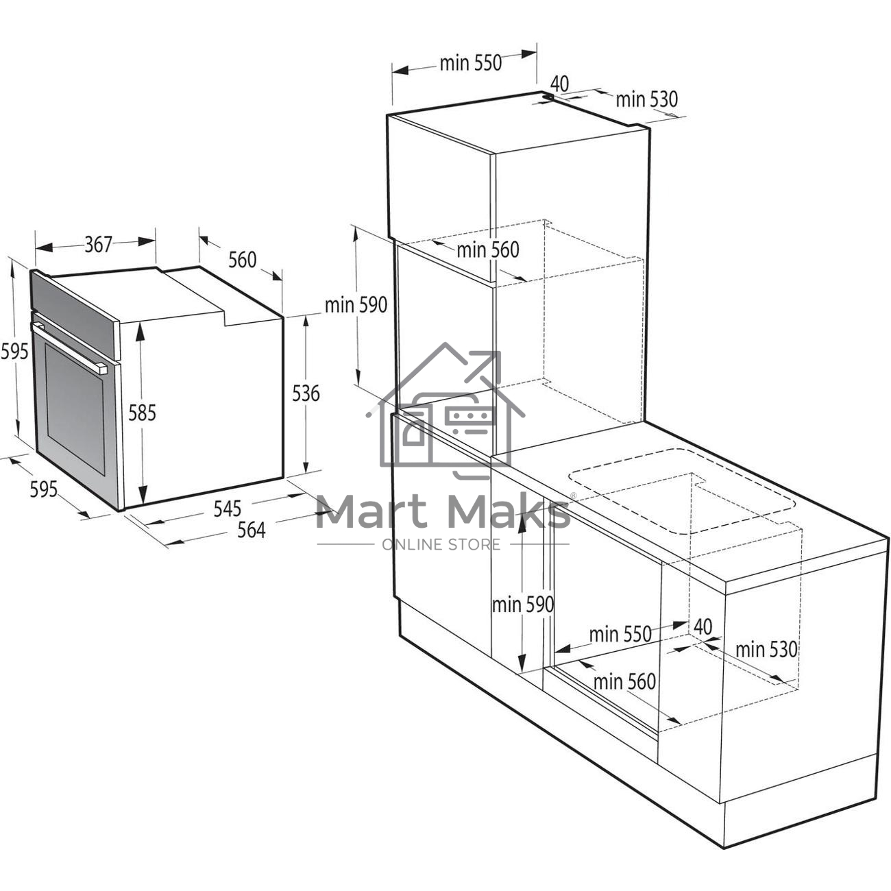 Духовой шкаф Электрический Gorenje BPSA6747A08BG черный