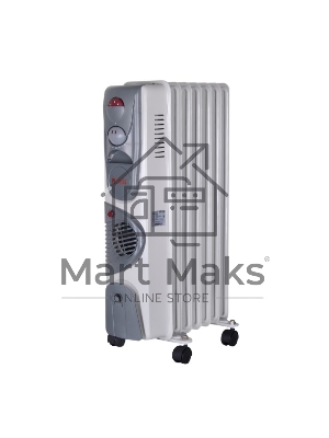 Обогреватель масляный Ресанта ОМ-7НВ (7секций) белый, 1900 Вт, 19 м2, термостат 67/3/10