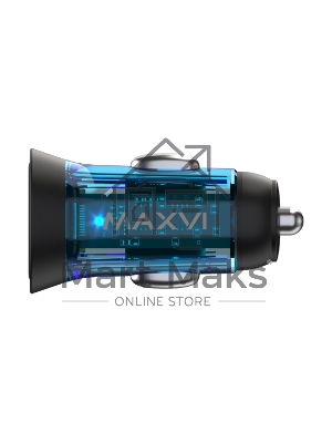 Автомобильное зарядное устройство Maxvi CCM-MS603PD 43W 6A (USB + Type-C, QC3.0 PD3.0) черный