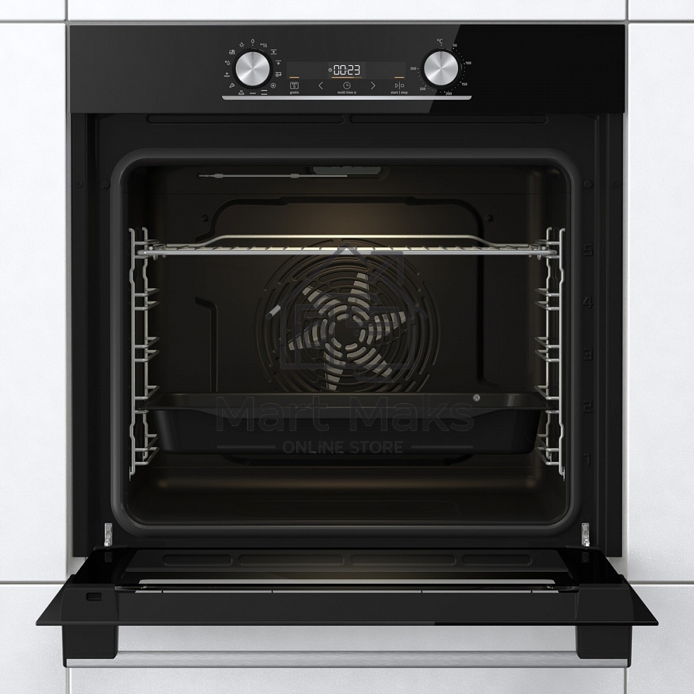 Встраиваемый электрический духовой шкаф Gorenje BOX6737E02BG, 77 л, 300 °C, конвекция, электрический гриль, класс A