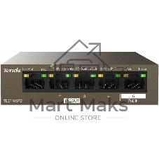 Коммутатор Tenda TEG1105PD, 5×1 Гбит/с PoE, неуправляемый