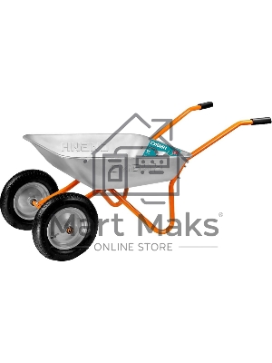 Тачка садовая двухколесная СИБИН СТ-21 100 кг