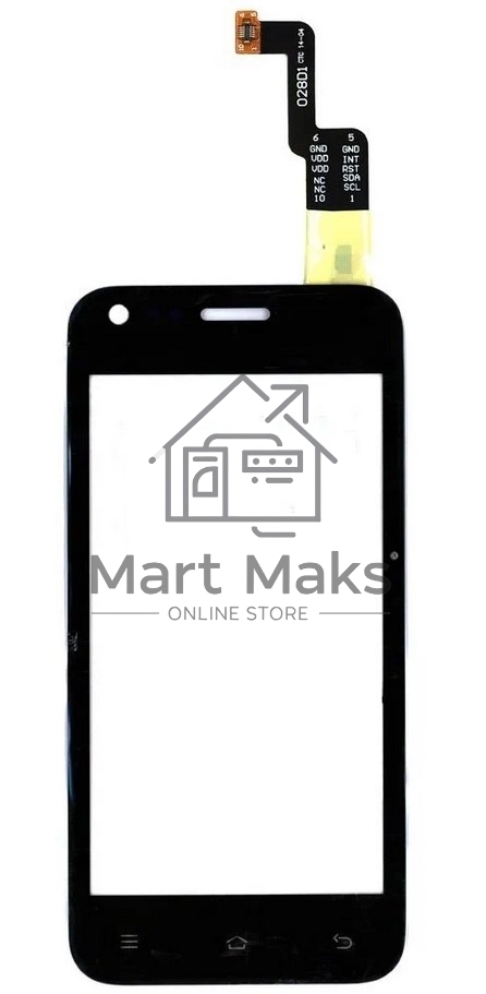 Сенсорное стекло (тачскрин) для Xiaomi Mi 1S, черное