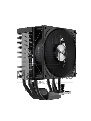 Кулер PCCooler R400 черный 92мм алюминий+медь 2200rpm 30db 4-pin 180W 133мм