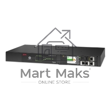Стоечный автоматический переключатель ввода резерва APC Rack ATS, 230V, 16A, C20 in, (8) C13 (1) C19 out