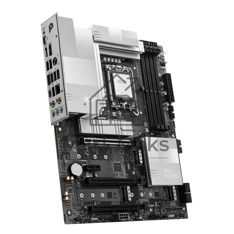 Материнская плата MSI PRO Z890-P WIFI, LGA 1851, Intel Z890, 4xDDR5, 4xSATA, 4xM.2, 1xPCIe 5.0 x16, 2xPCIe 4.0 x4, 1xPCIe 3.0 x1, 1xHDMI, 1xDP, 1xUSB-C Thunderbolt 4, 1xUSB-C 3.2 Gen 2, 1x 5Gb LAN, 2xUSB-A 3.2 Gen 1, 1xUSB-A 3.2 Gen 2, 4xUSB-A 2.0, 3x3.5 