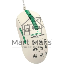 Мышь проводная A4Tech Bloody W72 Ultra Pixels Green рисунок/бежевый/зеленый, 20000 dpi, USB, кнопки - 7