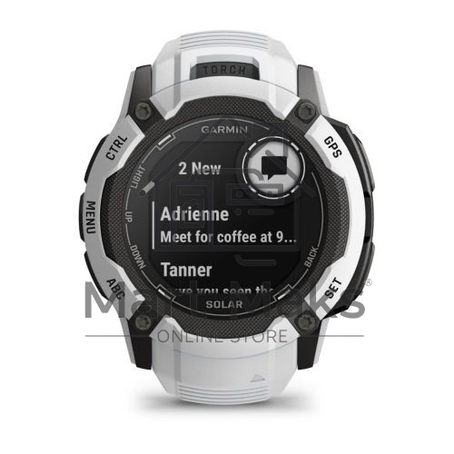 Смарт-часы Garmin Instinct 2X Solar белый 50мм
