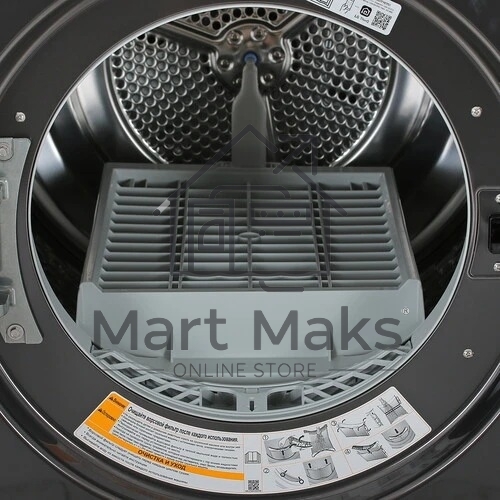 Сушильная машина LG DC10V9V9P черный, 10 кг, сушка - тепловой насос, программ - 14, 60 x 85 x 66 см