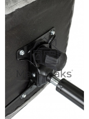 Кресло офисное Бюрократ Triest Fabric серый Light-19 крестов. металл черный