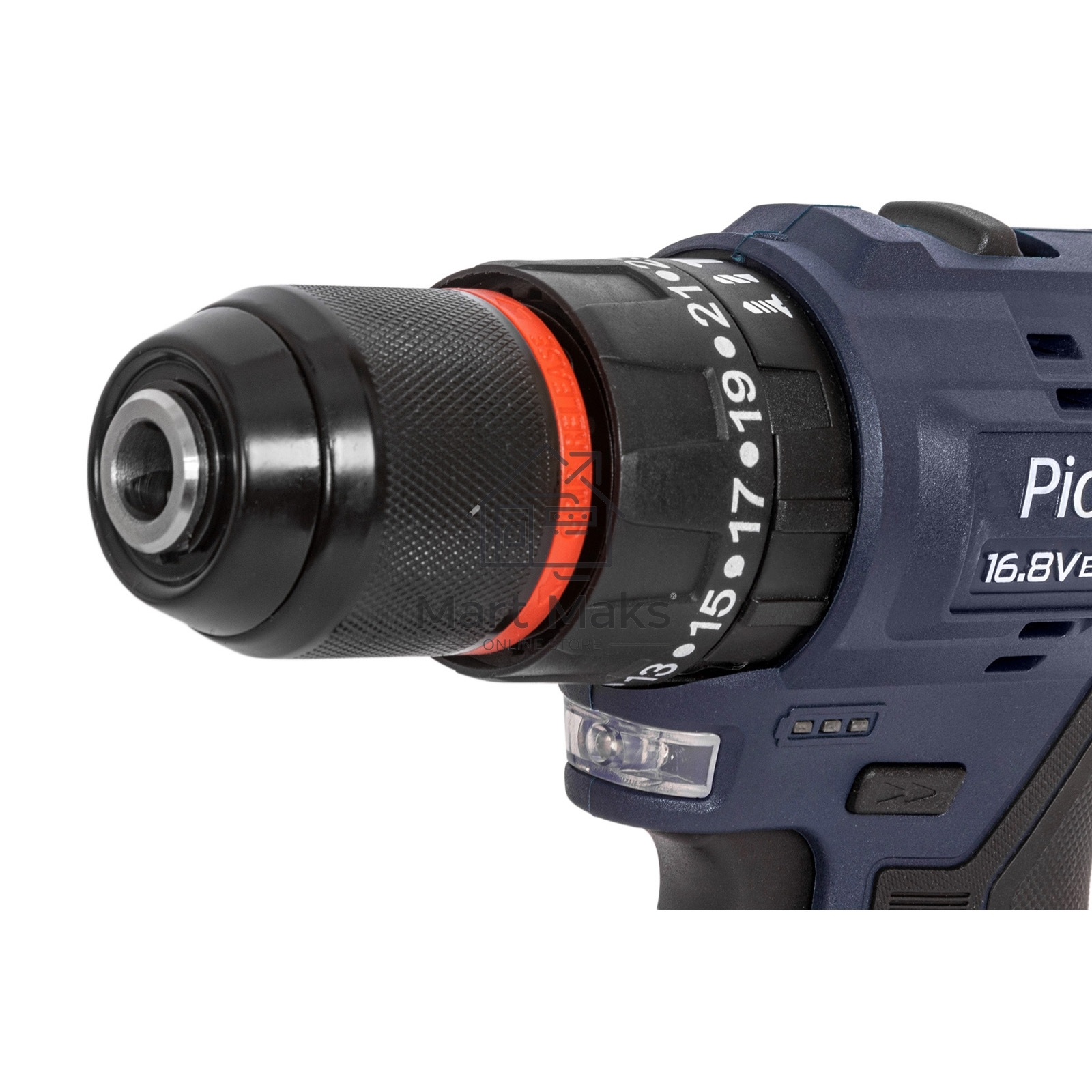 Шуруповерт аккумуляторный PIONEER CID-E1602BL-22C черный, синий