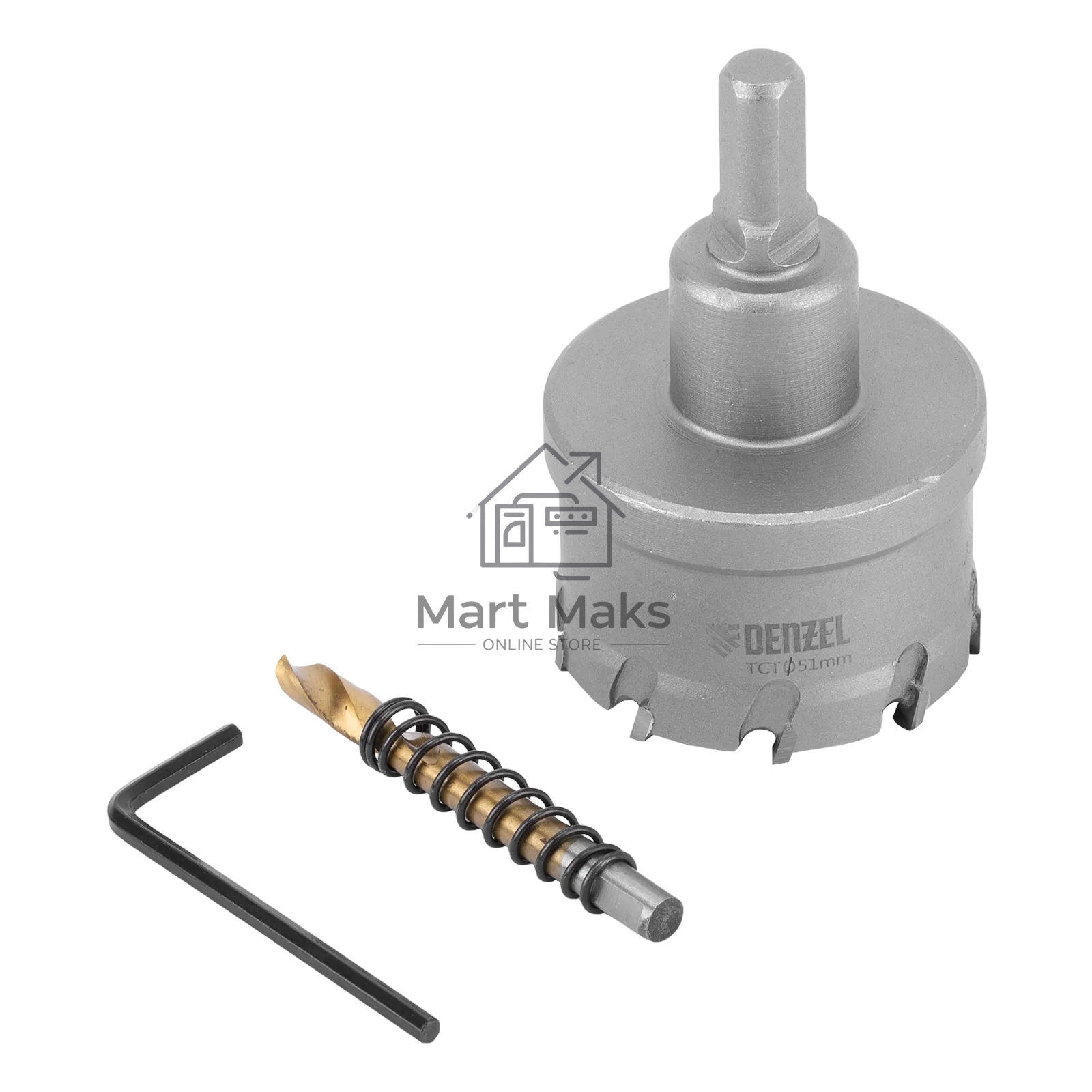 Коронка по металлу Denzel твердосплавная, 51 мм