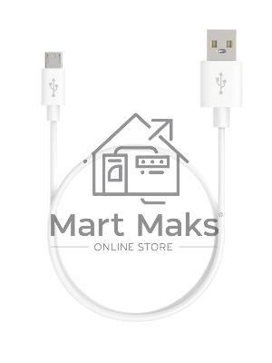 Кабель Maxvi MC-01 plus white USB-A - microUSB, 2A ток макс. нагрузки 2А, макс. напряжение 5V; стандарт USB 2.0; длина 1.2м, материал PVC, белый