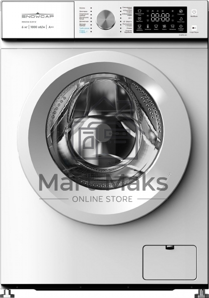 Стиральная машина SNOWCAP WM6506 SLIM W белый, загрузка фронтальная 6 кг, 1000 об/мин, класс A++