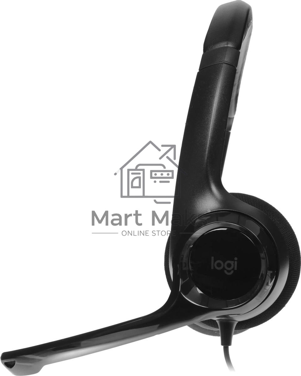 Гарнитура проводная Logitech Headset H390 USB черный