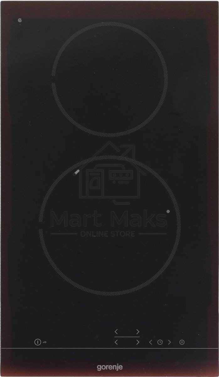Варочная панель Gorenje ECT321BCSC, конфорок: 2 шт., стеклокерамика, независимая, черный