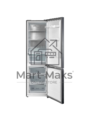 Холодильник Korting KNFC 62029 X нержавеющая сталь двухкамерный 256/104л морозилка снизу, No Frost