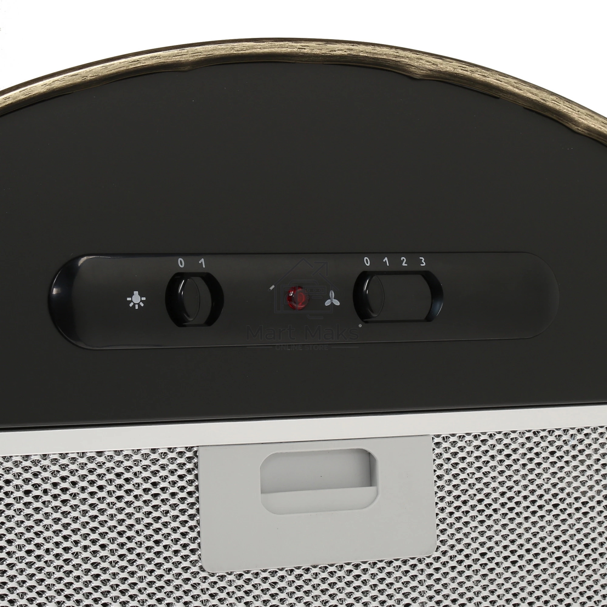 Вытяжка каминная Elikor Эпсилон 60П-430-П3Л черный/золотистый, 60 см, 430 куб. м/ч, 54 дБ