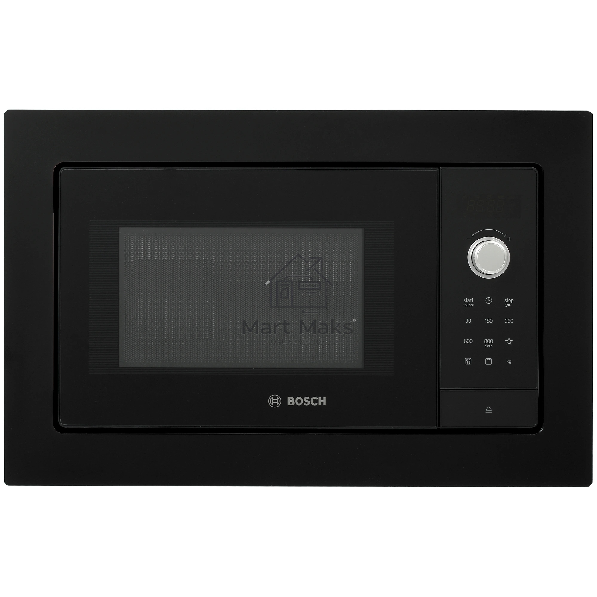 Встраиваемая микроволновая печь Bosch BEL653MB3 черный, 25 л, 800 Вт, переключатели - сенсор, поворотный механизм