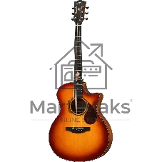 Электроакустическая гитара Kepma F0EPRO-BS цвет Cherry Burst