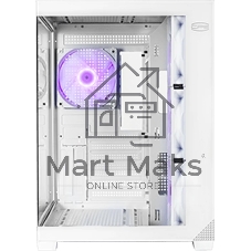 Корпус без блока питания PCCooler C3T700 ARGB WH, Midi-Tower, TG, 4x120мм ARGB, 1xUSB-A 3.0 + 1xUSB-A 2.0 + 1xUSB-C, ATX, mATX, mITX белый
