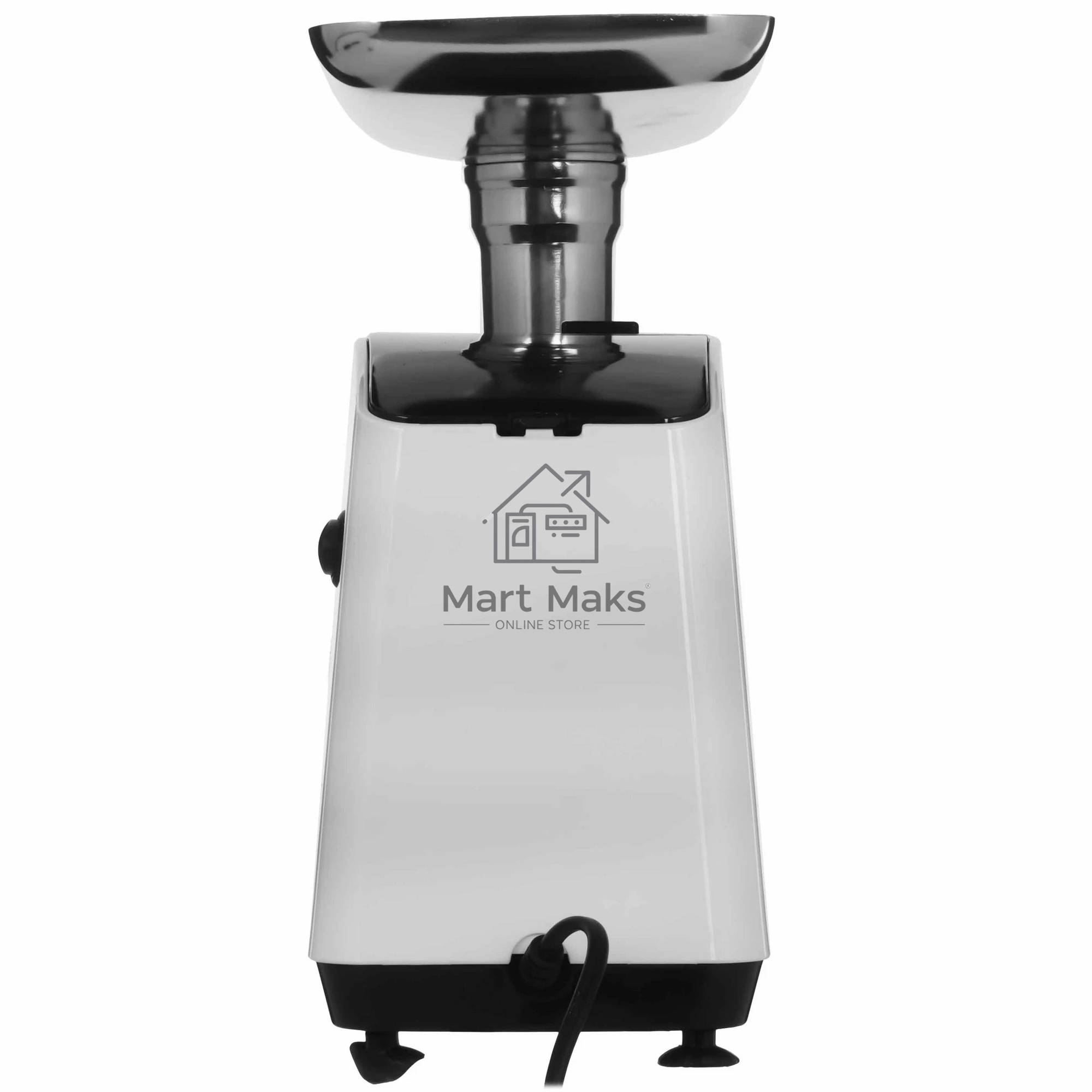 Мясорубка электрическая Galaxy GL 2411 белый, 1200 Вт, 1.3 кг/мин, реверс, защита от перегрузки, металлический лоток, насадки - 5