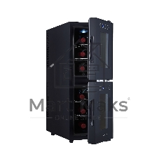 Винный шкаф CellarPrivate CP012-2Е черный, 32 л, 2 отсека, 12 бут.