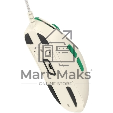 Мышь проводная A4Tech Bloody W72 Ultra Pixels Green рисунок/бежевый/зеленый, 20000 dpi, USB, кнопки - 7