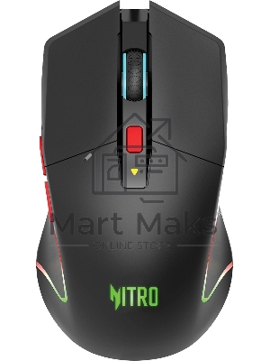 Мышь беспроводная Acer Nitro OMR304 черный, 3200 dpi, радиоканал, Bluetooth, USB, кнопки - 8