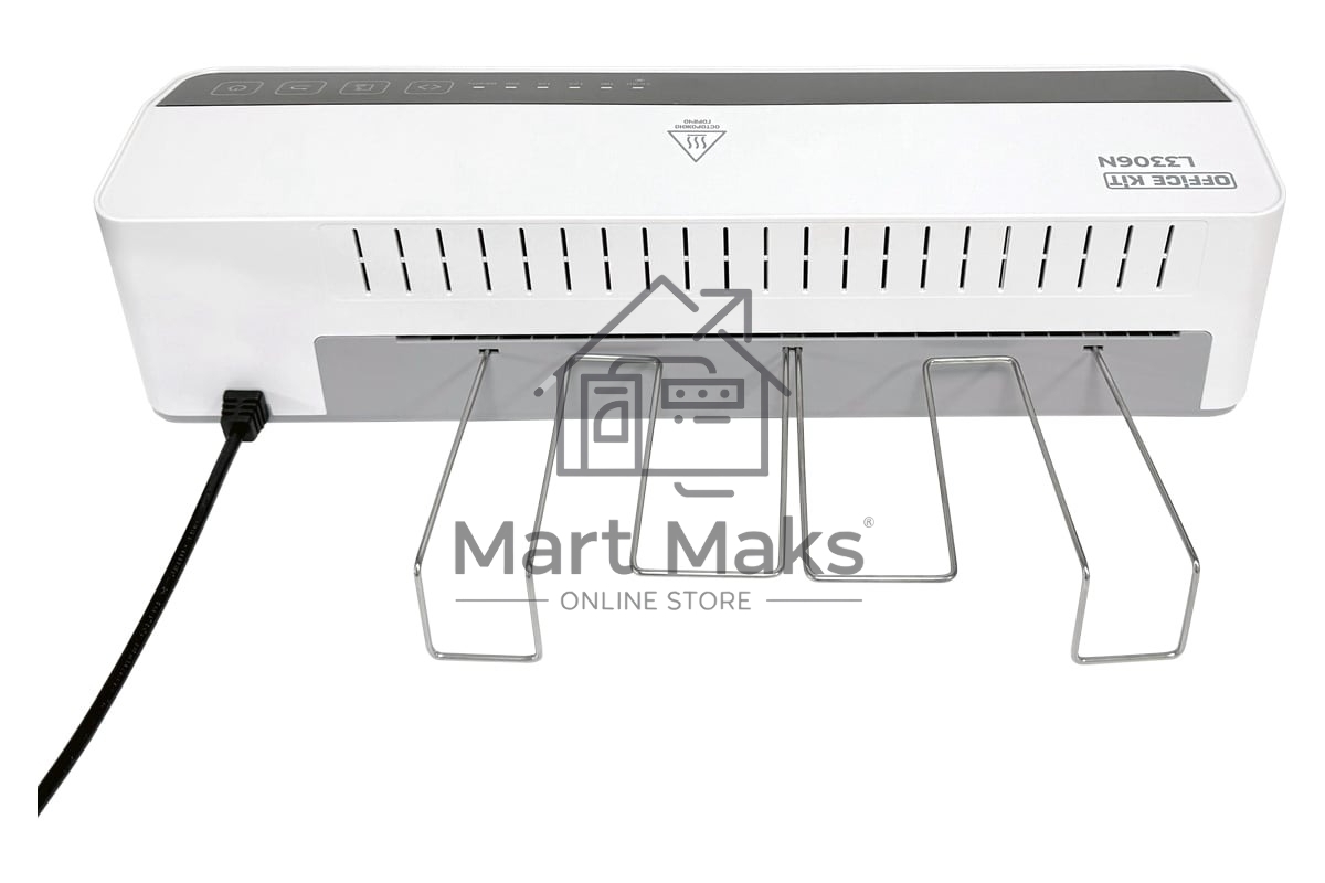 Ламинатор Office Kit L3306N белый/черный A3 (75-250мкм) 100см/мин (6вал.) хол.лам. лам.фото реверс