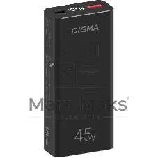 Портативный аккумулятор Digma DGPF10E 10000mAh QC3.0/PD3.0 45W 4.5A USB-A/USB-C черный