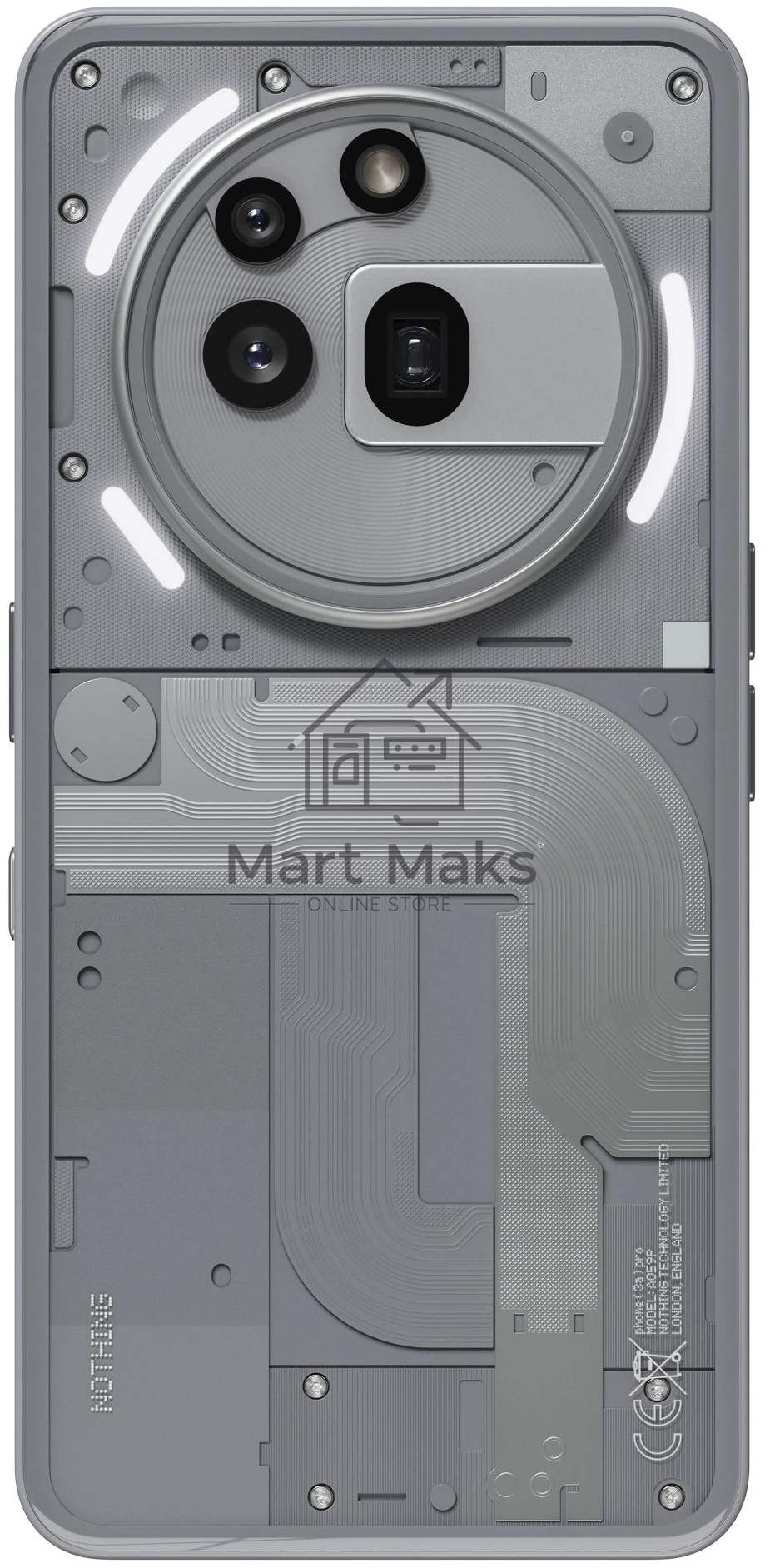 Смартфон Nothing Phone (3a) PRO A10400170 12/256Gb, серый