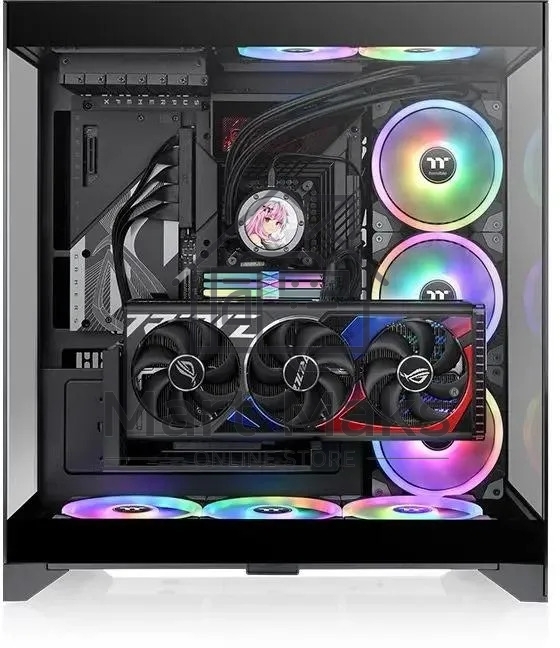 Компьютерный корпус Thermaltake CTE E550 TG черный без БП ATX 8x120мм 6x140мм 2xUSB3.0 audio bott PSU