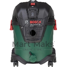 Строительный пылесос Bosch AdvancedVac20 зеленый, 300/1200 Вт, уборка сухая/влажная, пылесборник мешок/контейнер, 20 л