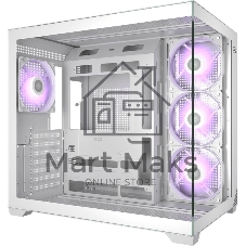 Корпус без блока питания PCCooler C3T700 ARGB WH, Midi-Tower, TG, 4x120мм ARGB, 1xUSB-A 3.0 + 1xUSB-A 2.0 + 1xUSB-C, ATX, mATX, mITX белый