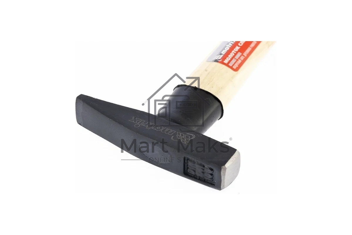 Молоток Matrix слесарный, 100 г, квадратный боек, деревянная рукоятка