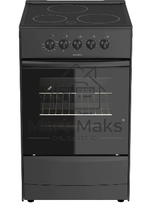 Плита электрическая Darina 1B EC 331 606 At антрацит/черный, конфорок 3 шт, духовка 50 л, 50 см x 85 см x 56 см