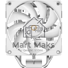 Кулер для процессора Ocypus Delta A40 SE WH Dual Fan ARGB, 2x120mm ARGB FAN, Top ARGB Panel, 4 HEAT PIPES, 4-PIN PWM, 800-1800 RPM, 31DBA, HYDRO BEARING, LGA115X/1200/1700/18XX, AM4/AM5