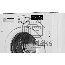 Стиральная машина встраиваемая Weissgauff WMI 6147 Inverter Steam белый, загрузка фронтальная 7 кг, 1400 об/мин, класс A+++