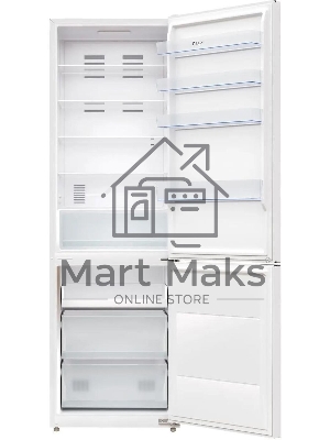 Холодильник LEX LKB201WGIDMax белый двухкамерный 314/142л морозилка снизу, No Frost