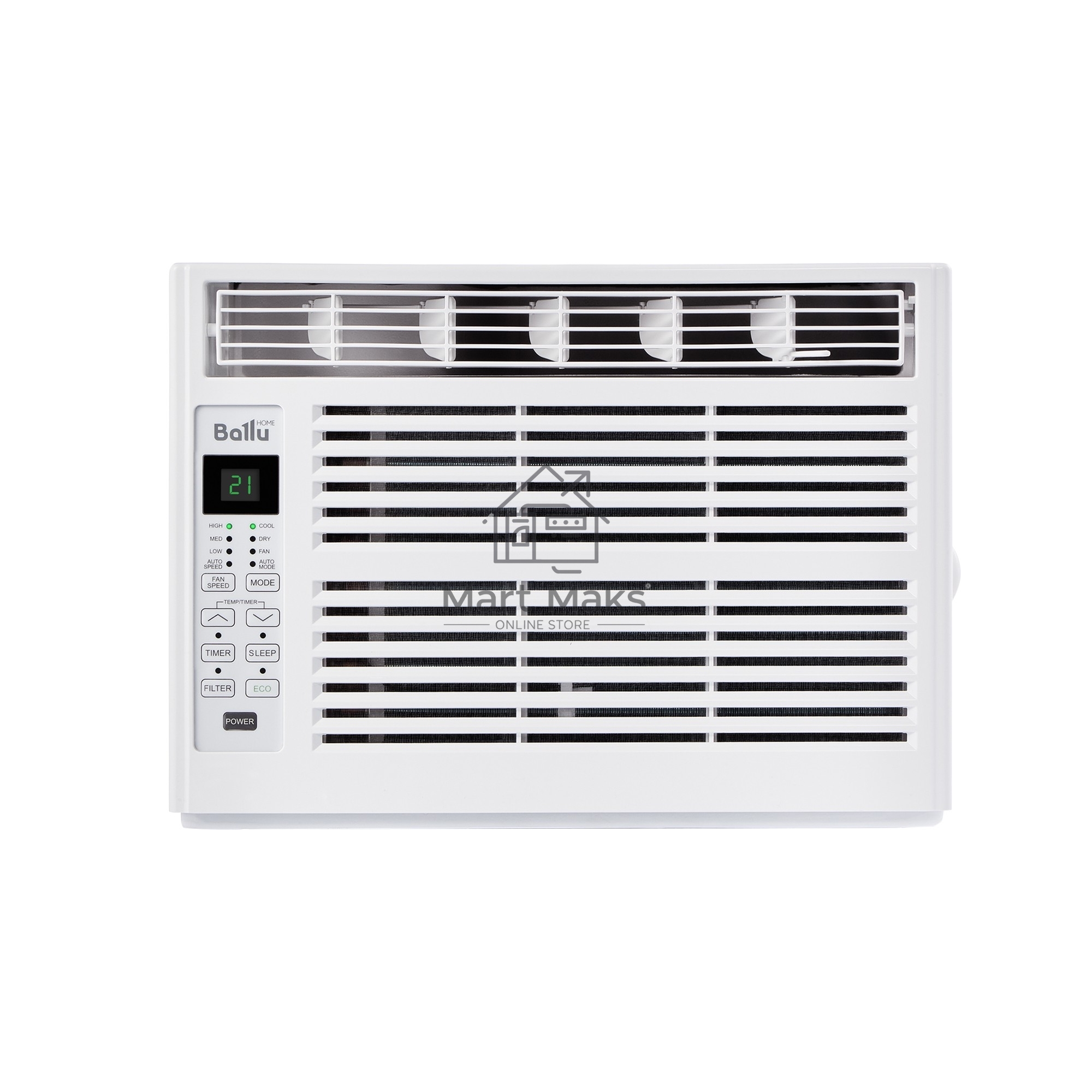 Кондиционер оконный Ballu BWC-05 AC 5000 BTU, 15 м², 46 дБ, охлаждение, осушение, белый