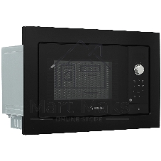 Встраиваемая микроволновая печь Bosch BEL653MB3 черный, 25 л, 800 Вт, переключатели - сенсор, поворотный механизм