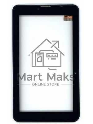 Сенсорное стекло (тачскрин) для Irbis TZ753, белое с зеленой рамкой