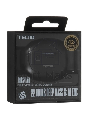 Наушники беспроводные Tecno Buds 4 BD04 Air черный